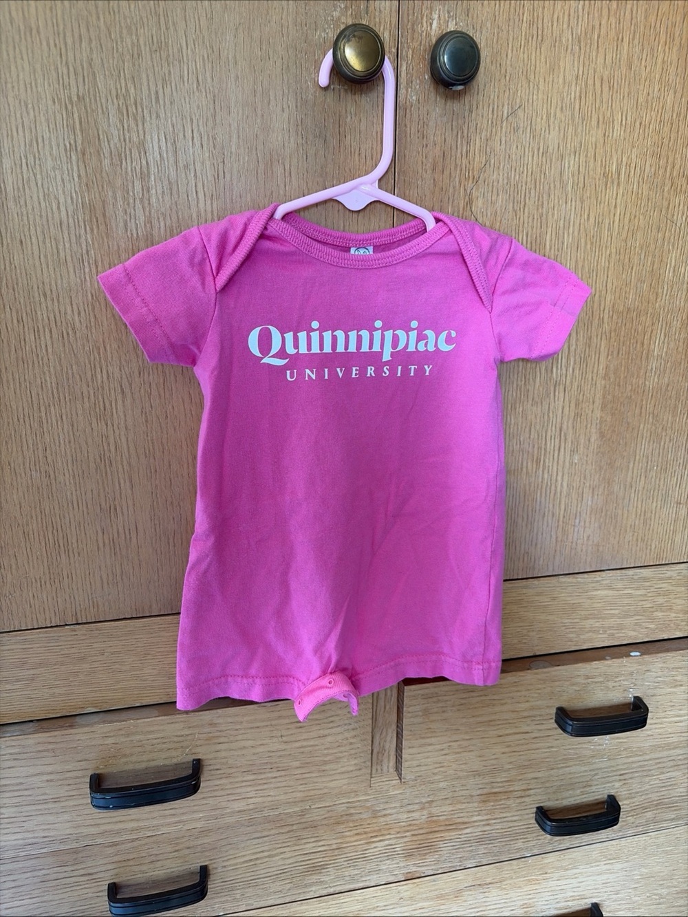 Pink Kids One-Piece Quinnipiac Romper
